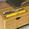 SoBuy BBF03-N - Monitorstandaard - Houten bureau-organizer met 3 lades - Natuur