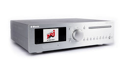 Block CVR-200 VX tuner AV versterker met internet, DAB+, CD, Blu-Ray, DVD, all-in-one, zilver