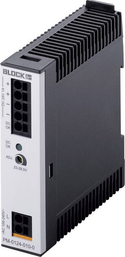 Block PM-0124-010-0 DIN-rail netvoeding 24 V/DC 1 A 24 W Aantal uitgangen: 1 x Inhoud: 1 stuk(s)