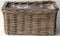 Bloembak Bak Rotan Antique Grijs 40X23H20 cm