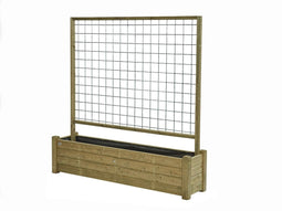 Bloembak met rek 40x180cm
