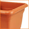 Bloembak Nora kunststof terracotta - 40 x 40 x 32 cm