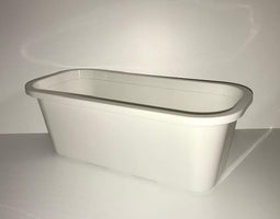 Bloembak Wit lengte 40cm (set van 2)