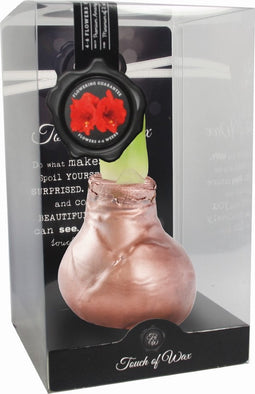 Bloembol Rode Amaryllis Wax kaarsvet Gloss Koper Maat S II Kebol