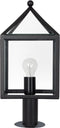 Bloemendaal Sokkellamp Zwart met LED