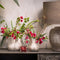 Bloemenvaas - tulpenvaas - wit - keramiek - L20 x B20 x H21 cm - toetervaas