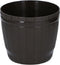Bloempot Bruin diameter 19 cm (set van 2