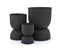 Bloempot Diablo medium - zwart| BY-BOO