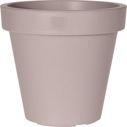 Bloempot ek rond 25 cm taupe