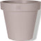 Bloempot ek rond 25 cm taupe