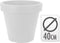 Bloempot ek rond 40cm wit