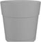 Bloempot en ronde capri Ronde - Plastic - Watertank - Diameter 40 cm - Lichtgrijs - Artevasi