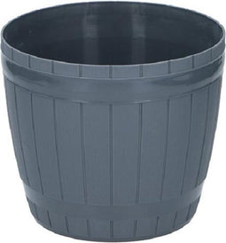 Bloempot Grijs diameter 19 cm (set van 2)