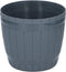 Bloempot Grijs diameter 19 cm (set van 2)