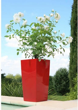 Bloempot Riviera Rood Plastic Vierkant 29 x 29 x 52 cm 29 x 29 cm