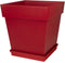 Bloempot schaal EDA Tuscan 40 x 40 x 5,9 cm Rood 40 cm
