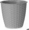 Bloempot Stefanplast Grijs Plastic 14 x 13 x 14 cm (12 Stuks)