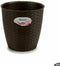 Bloempot Stefanplast Plastic Chocolade 19 x 17,5 x 19 cm (12 Stuks)