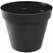 Bloempot Toscane kunststof antraciet grijs D30 x H26 cm - 10 liter - Bloempotten/plantenpotten