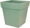 Bloempot Toscane vierkant kunststof groen L32 x B32 x H32 cm - 22 liter - Bloempotten/plantenpotten