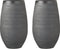 Bloempot vaas/vazen grijs keramiek voor bloemen/planten H50 x D29 cm - Mica Decorations plantenpotten