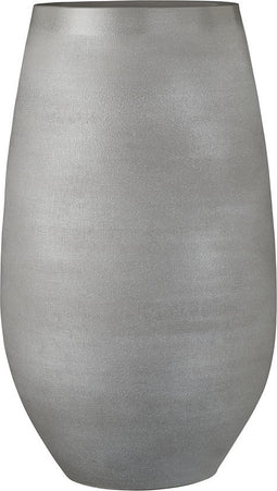Bloempot vaas/vazen lichtgrijs keramiek voor bloemen/planten H50 x D29 cm - Mica Decorations plantenpotten