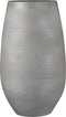 Bloempot vaas/vazen lichtgrijs keramiek voor bloemen/planten H50 x D29 cm - Mica Decorations plantenpotten