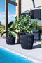 Bloempot Wave Ellipse - Antraciet - Plantenbak - Tuin - Potten - Tuin Decoratie - Tuinieren - Moestuin - Bloembak