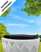 Bloempot Wave Ellipse - Wit - Plantenbak - Tuin Decoratie - Bloembak - Potten - Tuin - Ovaal - Binnen & Buiten