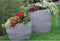 Bloempot Wave Ellipse - Zilver - Plantenbak - Tuin Decoratie - Bloembak - Ovaal - Binnen & Buiten - Potten