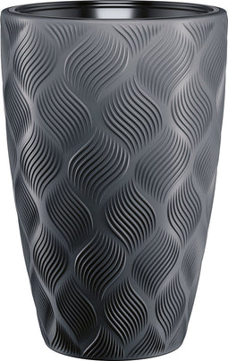 Bloempot Wave Slim - Antraciet - Plantenbak - Tuin Decoratie - Bloembak - potten - Binnen & Buiten - Vorst Bestending