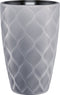 Bloempot Wave Slim - Zilver - Binnen & Buiten - Plantenbak - Bloembak - Vorst Bestendig - UV Bestendig - Tuin