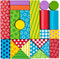 Blokkenkar klein - Incl. 36 blokken - Hout - 27x24x6cm
