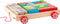 Blokkenkar klein - Incl. 36 blokken - Hout - 27x24x6cm