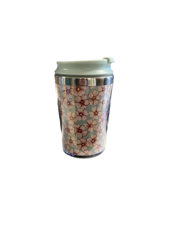Blokker koffiebeker - bloemen - 250ML - dubbelwandig