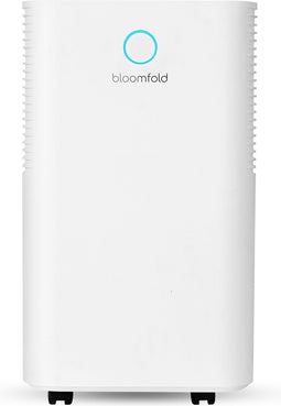 Bloomfold Luchtontvochtiger - 12L per Dag - Incl. Was-droog Functie - Geschikt voor Woonkamer, Slaapkamer, Kelder & Badkamer - Dehumidifier - Wit
