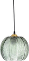 Bloomingville Hanglamp groen glas met motief