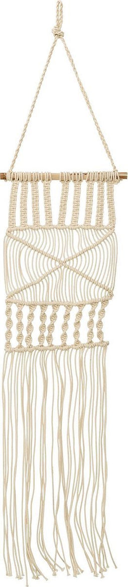 Bloomingville - Macramé Wanddecoratie - Katoen - Wit