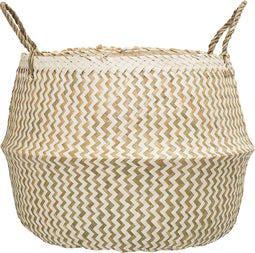 Bloomingville - Mand Zeegras 42xH34 cm Naturel Wit