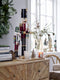 Bloomingville - Otine - dienblad met theelichthouders - goud glas