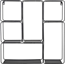 Bloomingville Wandplank Zwart Metaal 57cm.H
