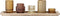 Bloomingville - Waxinelichthouder - Bruin - Glas - Set van 6
