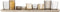 Bloomingville - Waxinelichtjes - Glas/Hout - Bruin - set van 10 - L56xH10xB14 cm