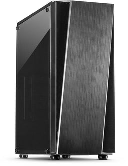Inter-Tech T-11 Televen - Tower - Max 8 x 120mm fans - Zwart