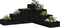 vidaXL - Plantenbak - 4-laags - 80,5x79x36 - cm - massief - grenenhout - zwart