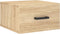 vidaXL - Nachtkastjes - 2 - st - wandgemonteerd - 35x35x20 - cm - sonoma - eikenkleur
