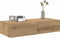 vidaXL - Wandschap - met - lades - 80x33x17 - cm - bewerkt - hout - artisanaal - eiken