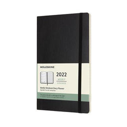 Moleskine 12 Maanden Agenda - 2022 - Wekelijks - Large - Softcover - Zwart