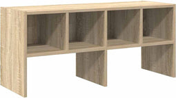 vidaXL - Schoenenrek - stapelbaar - 89,5x30x40 - cm - sonoma - eikenkleurig