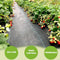 Onkruidbestrijdingsmembraan - gevouwen 2m x 10m tuinmembraan voor onkruidbestrijding, heavy-duty onkruidmembraan en landschapsstof (1,86 m² 100gsm) - 2m x 10m